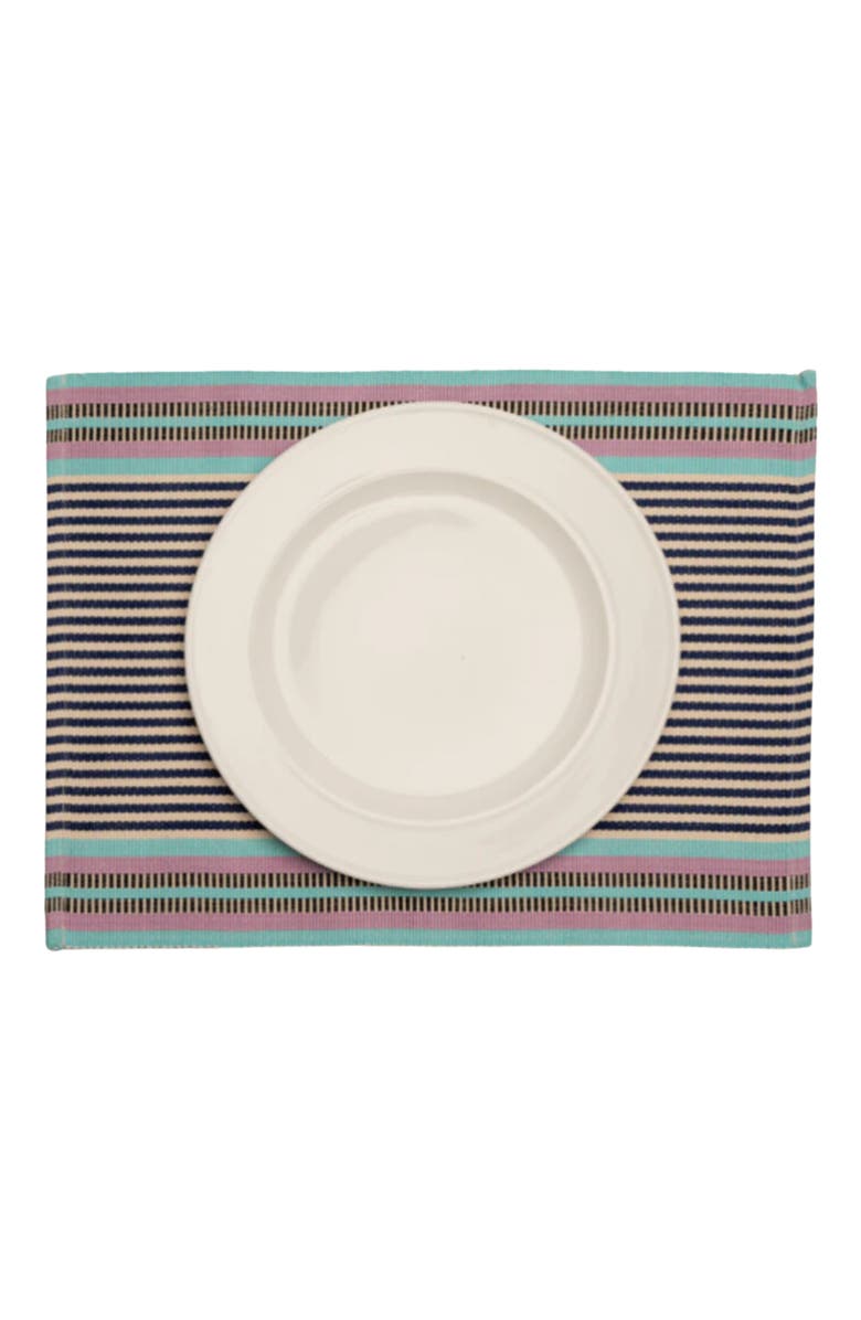 Siafu Home Handwoven Bahari Placemats - Set of 4, Alternate, color, Blue