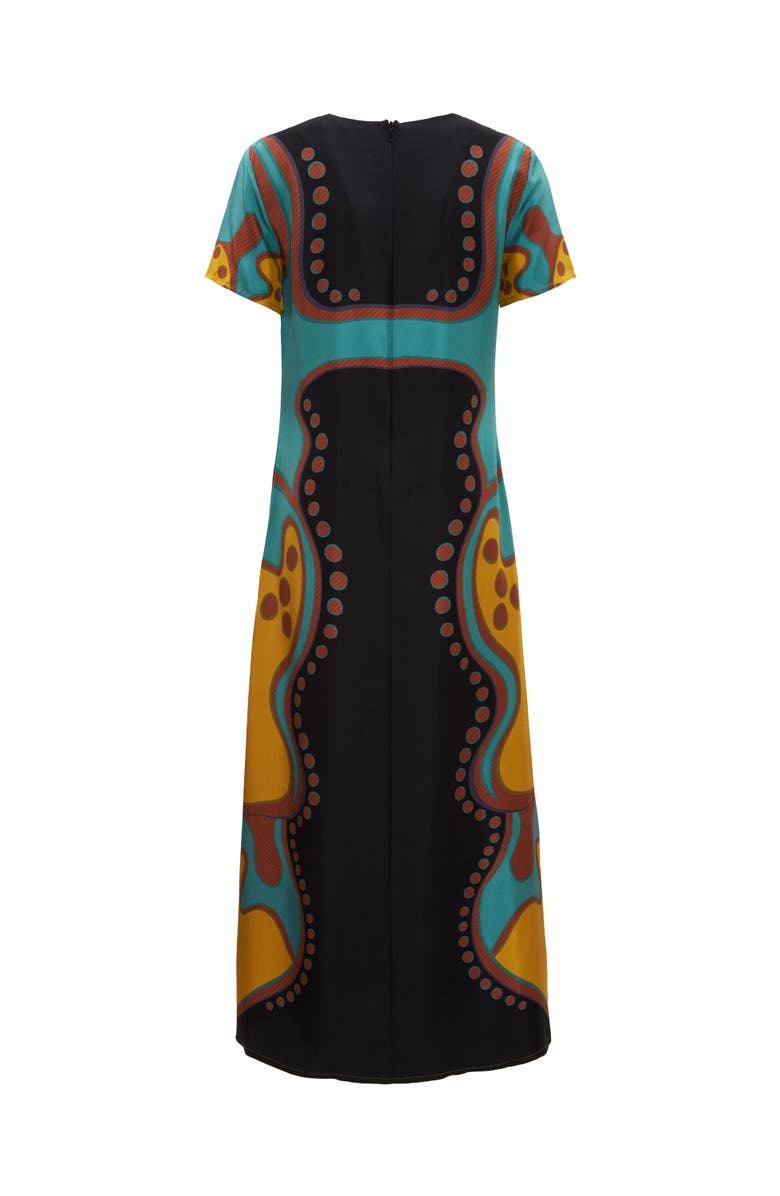 La DoubleJ Swing Dress, Alternate, color, Spritz Placée Black