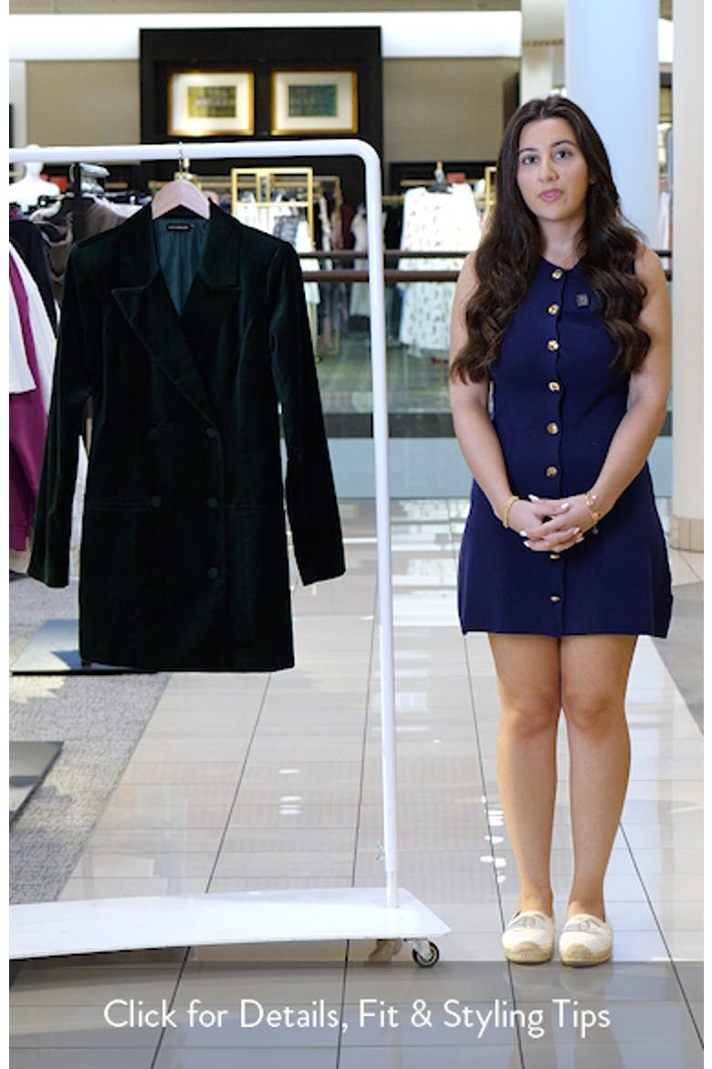 Exec Velvet Blazer Minidress video