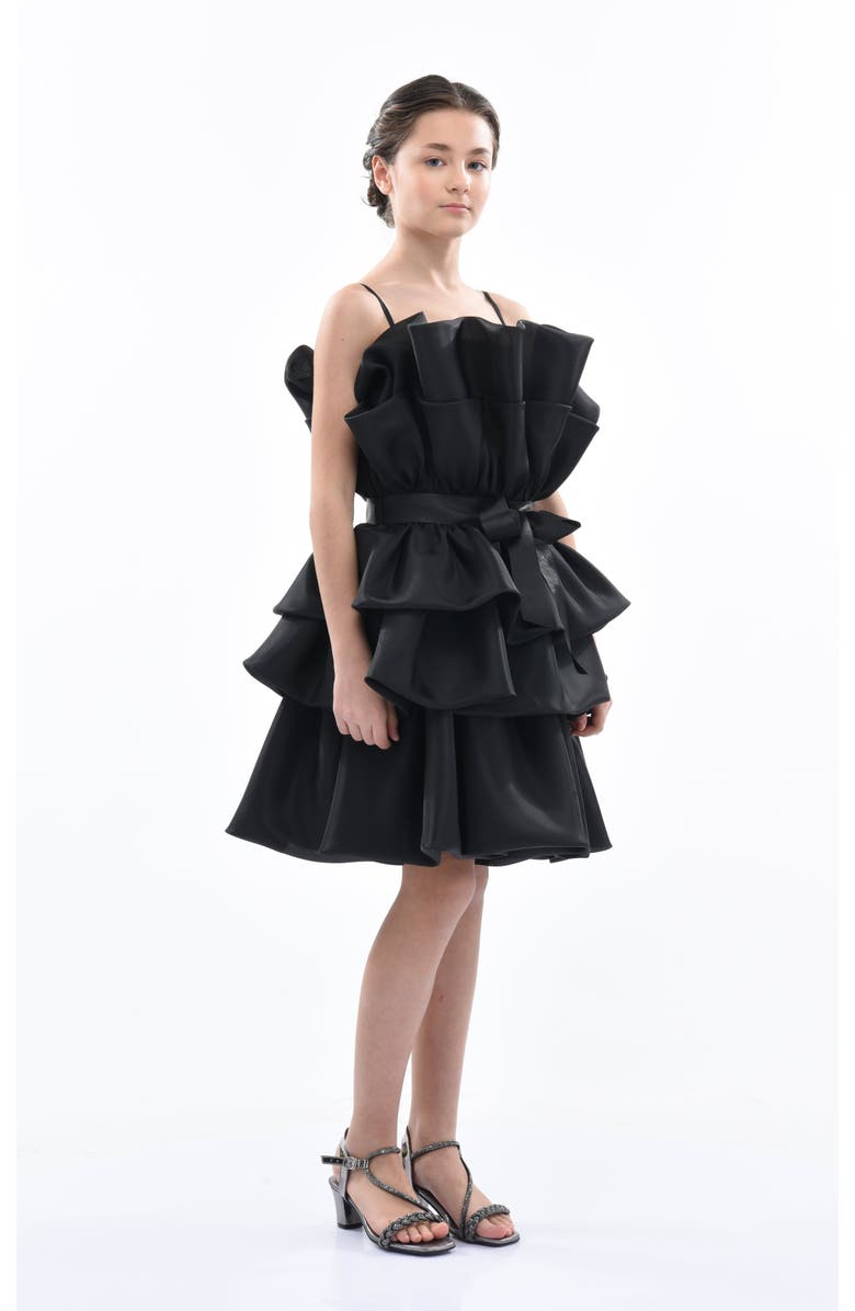 Tulleen Noella Dress, Alternate, color, Black