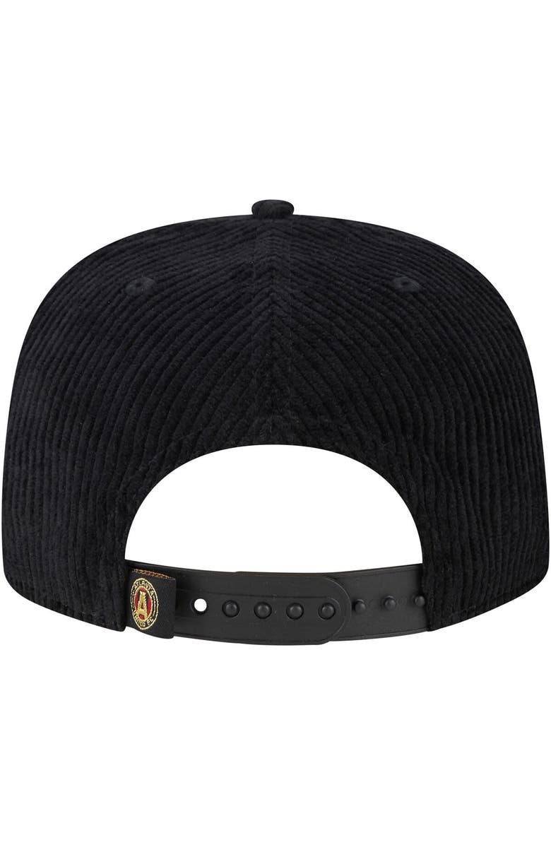 New Era Men's New Era Black Atlanta United FC Corduroy Golfer Adjustable Hat, Alternate, color, Black