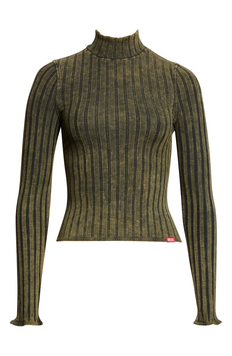 DIESEL<sup>®</sup> T-Clawa Stretch Cotton Rib Sweater, Alternate, color, Bottle Green