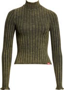 DIESEL® T-Clawa Stretch Cotton Rib Sweater