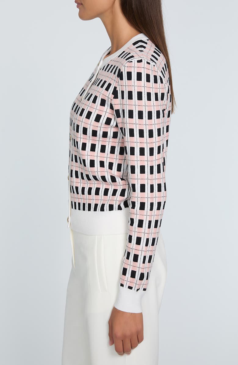 Elie Tahari The Loxley Cardigan, Alternate, color, Blush Rose Combo