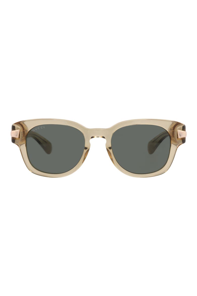 51mm Round Sunglasses, Main, color, BROWN BROWN GREY