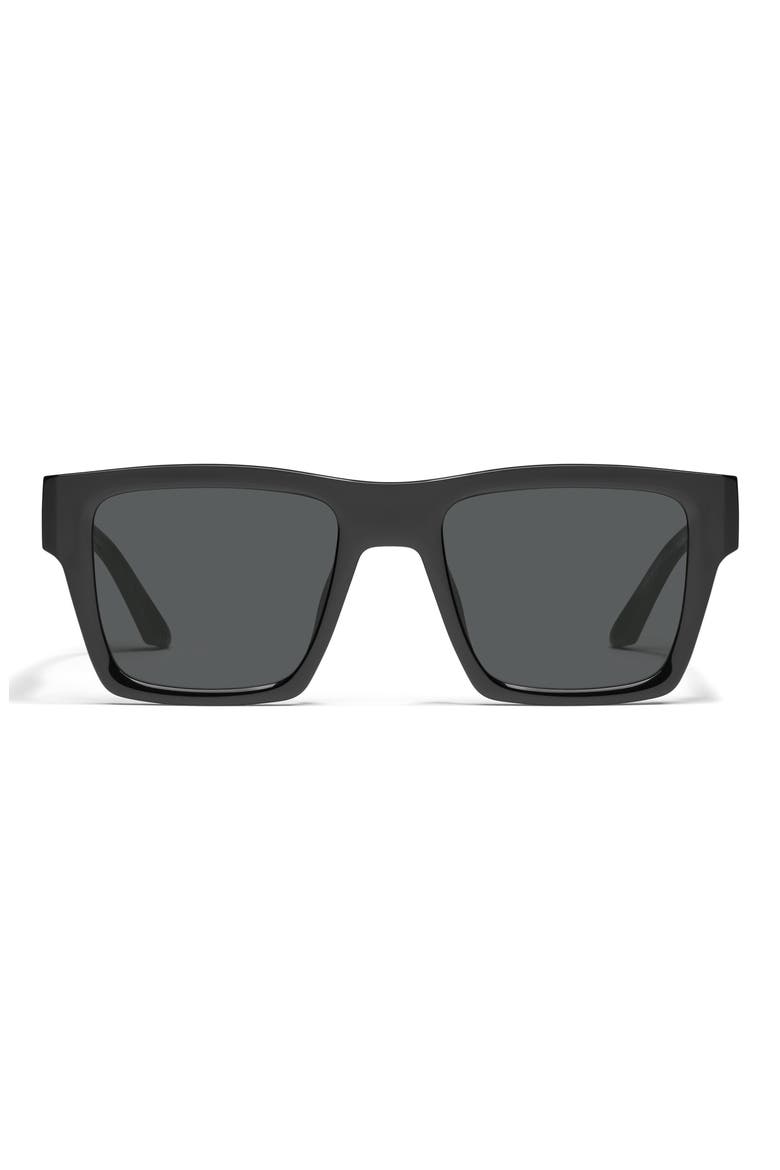 Fast Lane 52mm Square Sunglasses, Main, color, BLK SMK