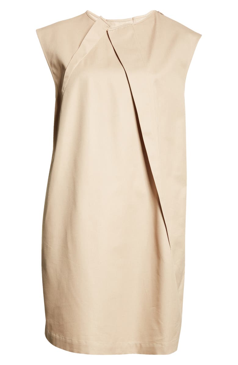 MM6 Maison Margiela Pleated Cotton Gabardine Minidress, Alternate, color, 