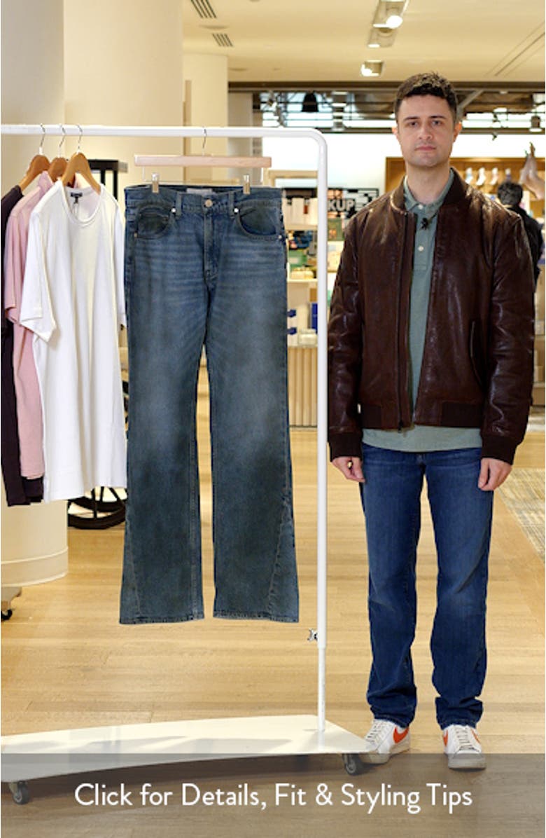 Walker Coated Kick Flare Jeans, sales video thumbnail
