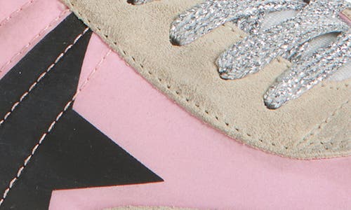 Shop Golden Goose Marathon Sneaker In Pink/gold/silver