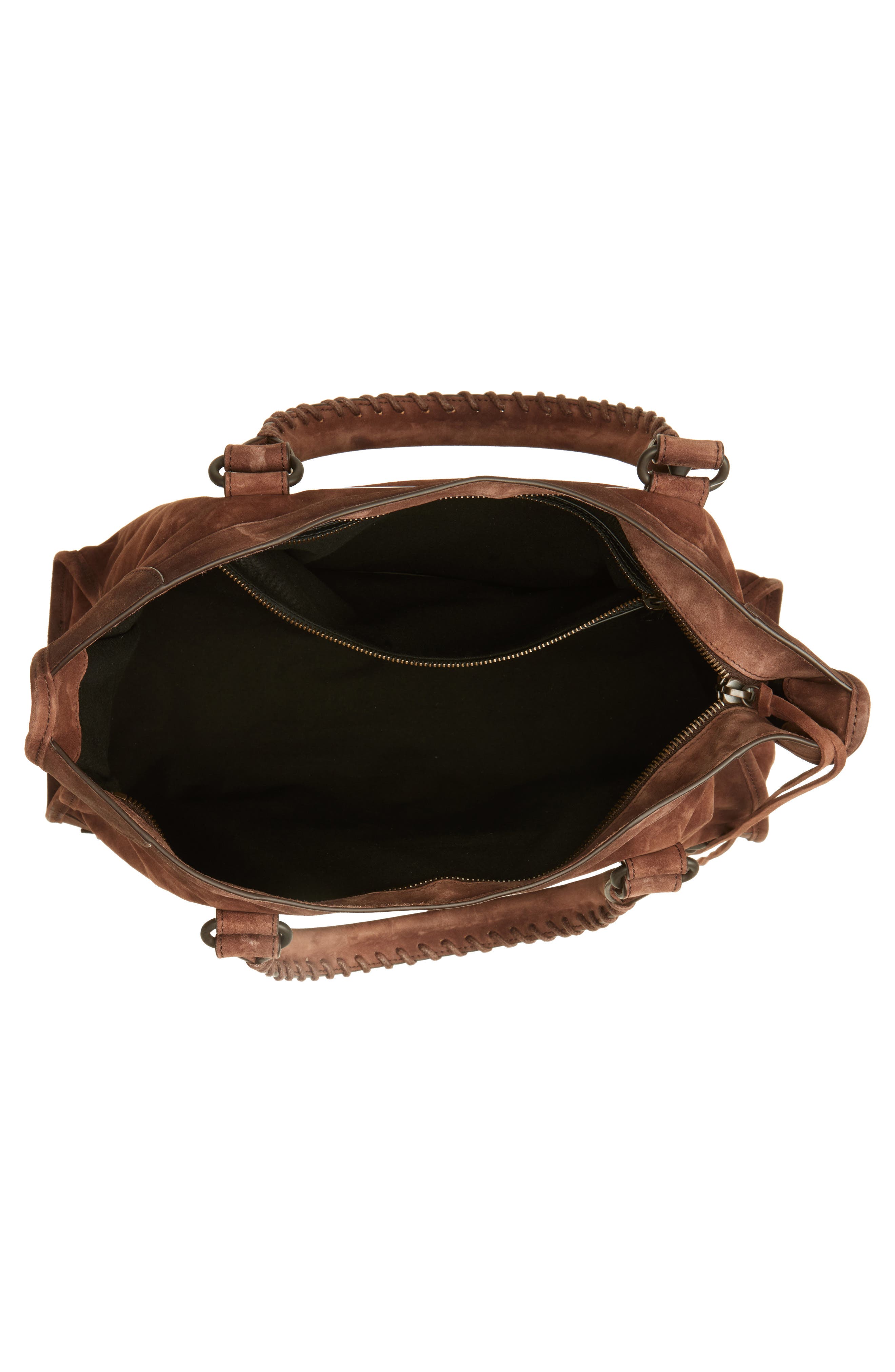 Balenciaga Medium Le City Suede Satchel, Alternate, color, 