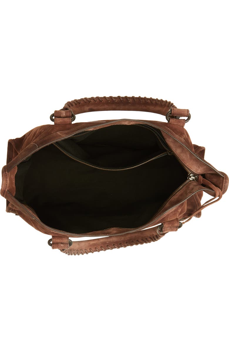 Balenciaga Medium Le City Suede Satchel, Alternate, color,