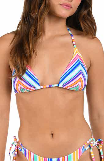 Citrus Shore Seamed Triangle Bikini Top