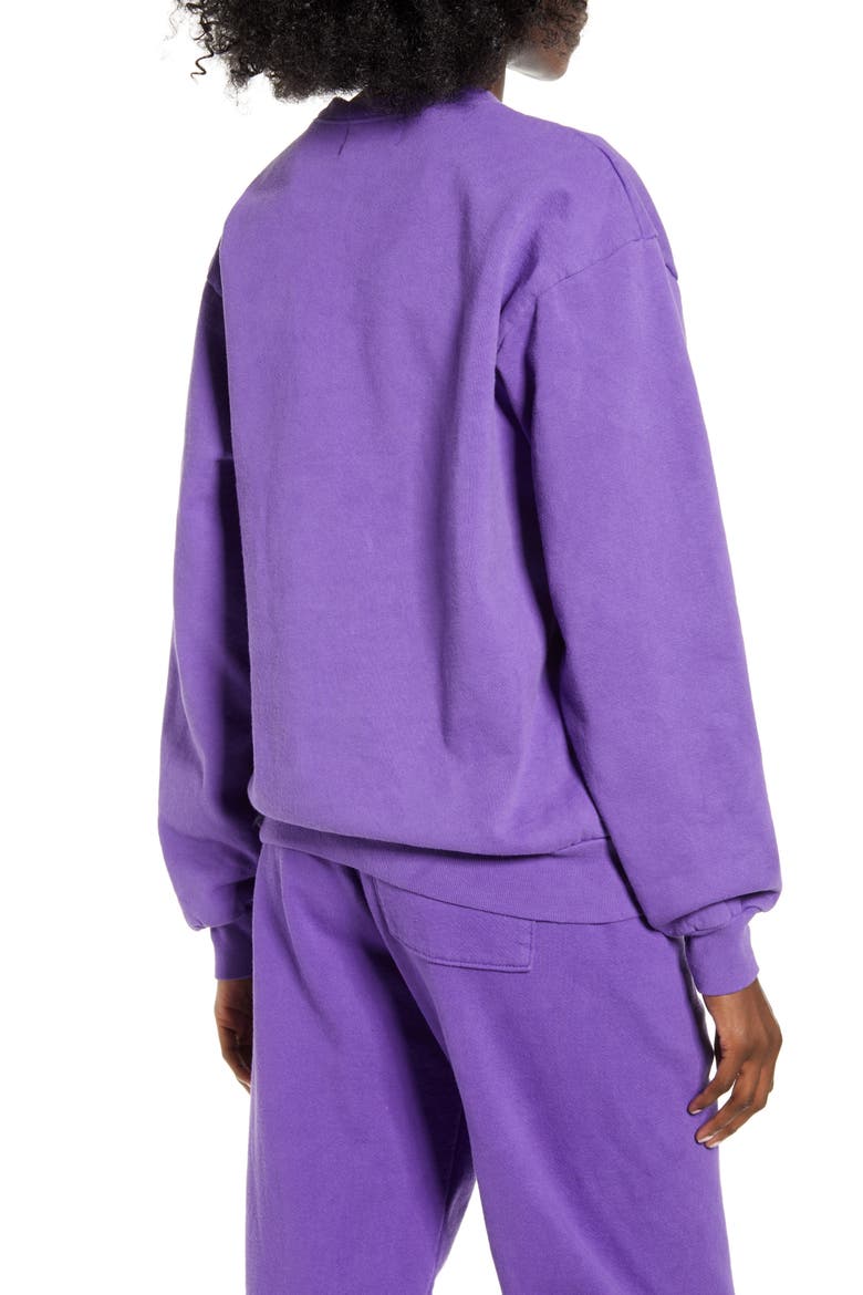 ME. Rose Crewneck Sweatshirt, Alternate, color, GRAPE
