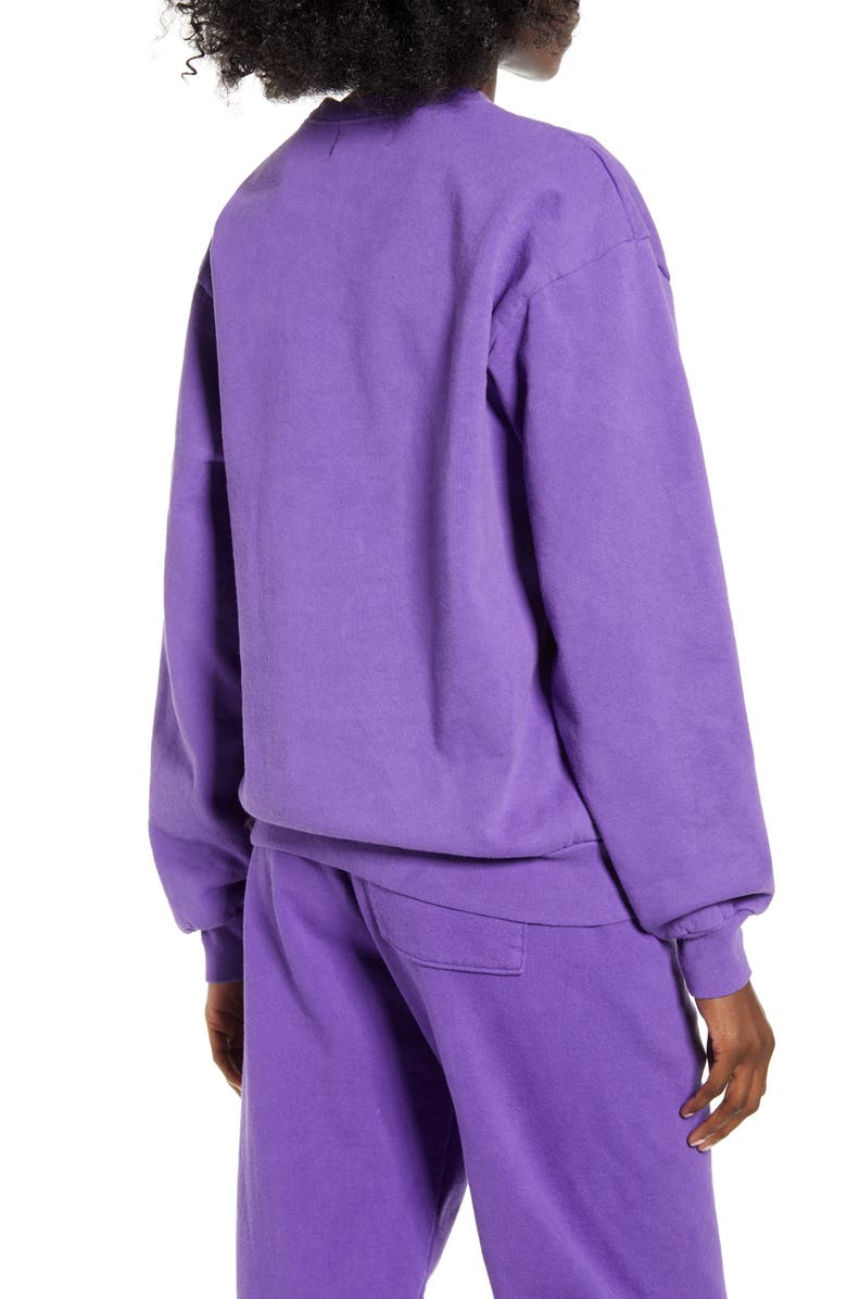 Melody Ehsani ME. Rose Crewneck Sweatshirt, Alternate, color,