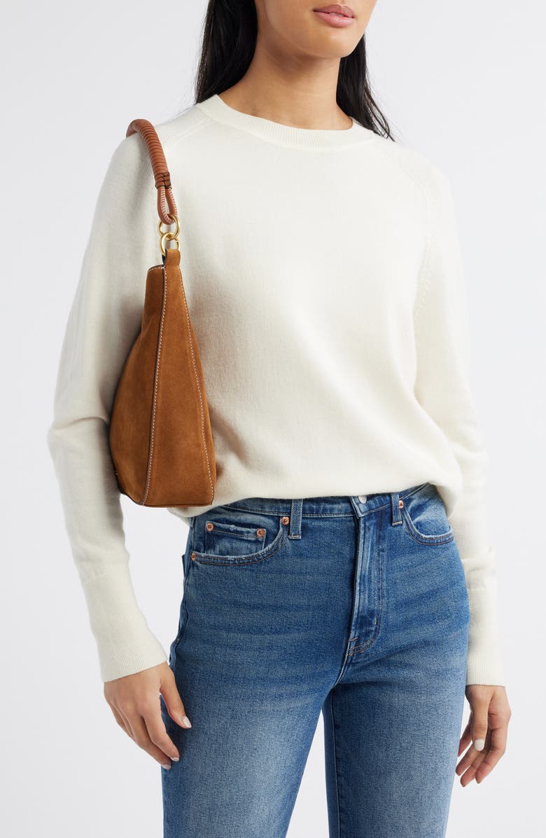 STAUD Mel Suede Shoulder Bag, Alternate, color,