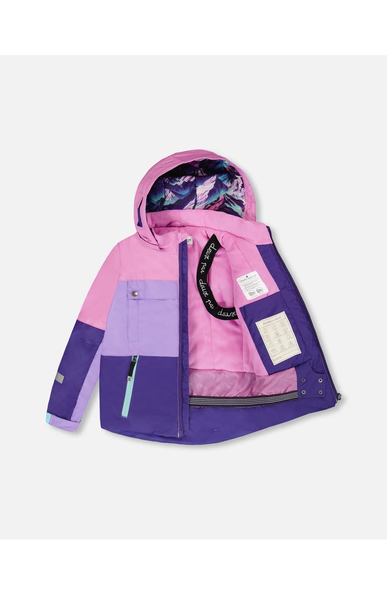 Deux par Deux Two-Piece Teknik Snowsuit Mountain, Alternate, color, Purple