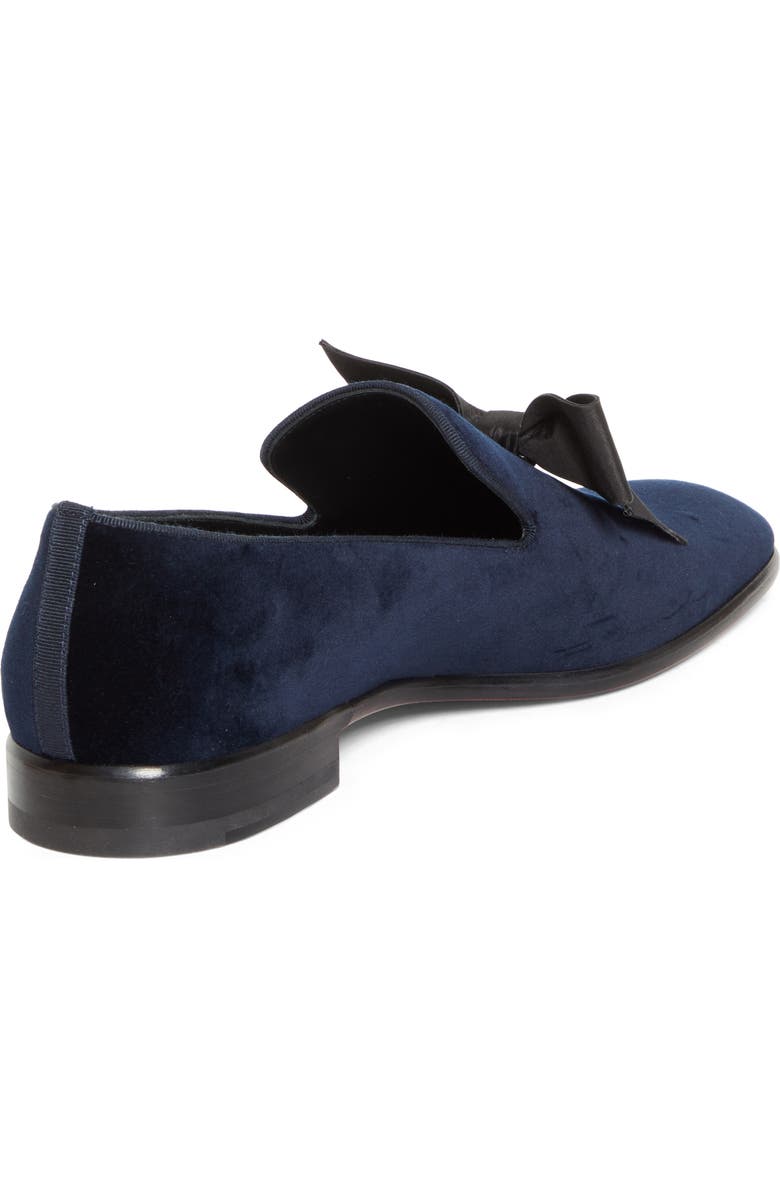 Christian Louboutin December First Bow Loafer, Alternate, color, Last Night/ Black