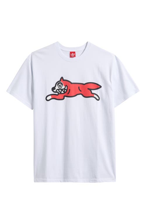 Icecream Mens White Running Dog Graphic-print Cotton-jersey T-shirt In White