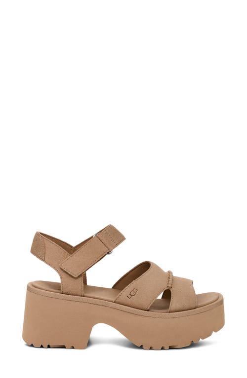 Ugg(r) New Heights Platform Sandal In Mustard Seed