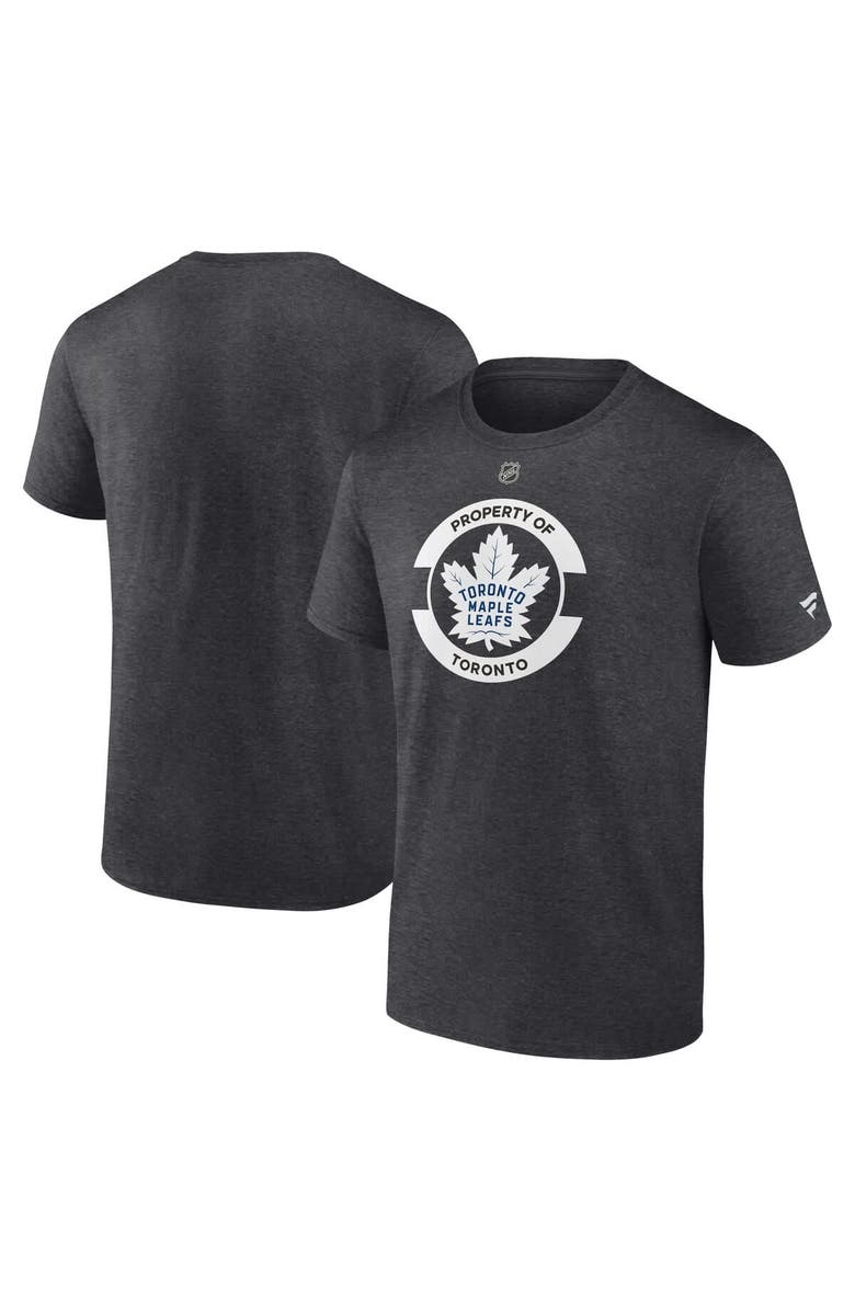 FANATICS Men's Fanatics Heather Charcoal Toronto Maple Leafs Authentic Pro Core Secondary T-Shirt, Alternate, color, Heather Charcoal