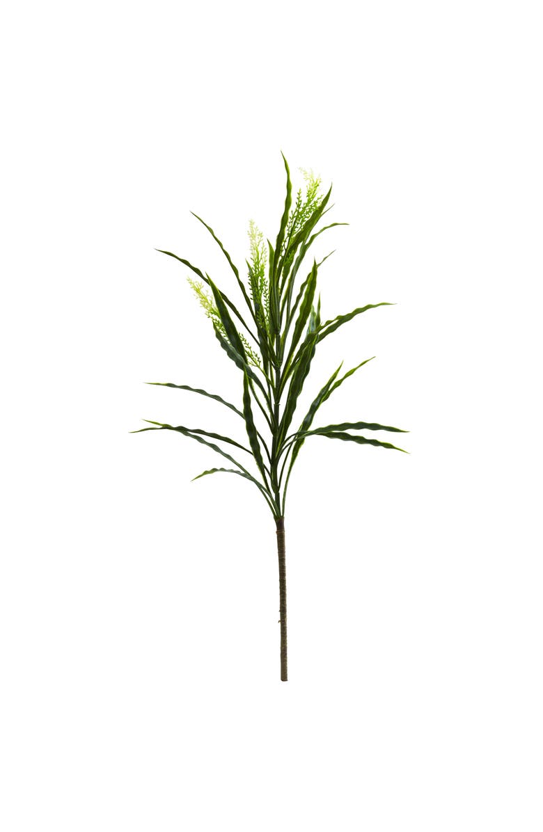 NEARLY NATURAL 27-in Vanilla Grass Artificial Plant, Main, color, Green