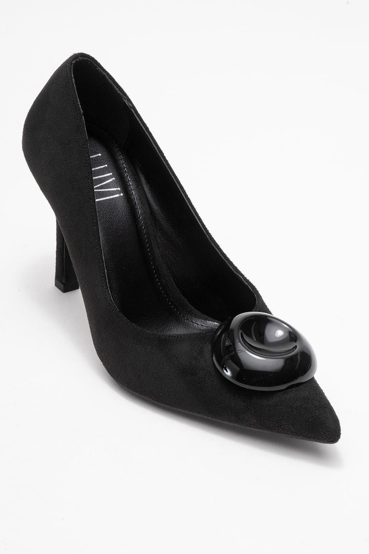 Prologue Shoes Jordana Pointed Toe Pump, Main, color, Black Suede