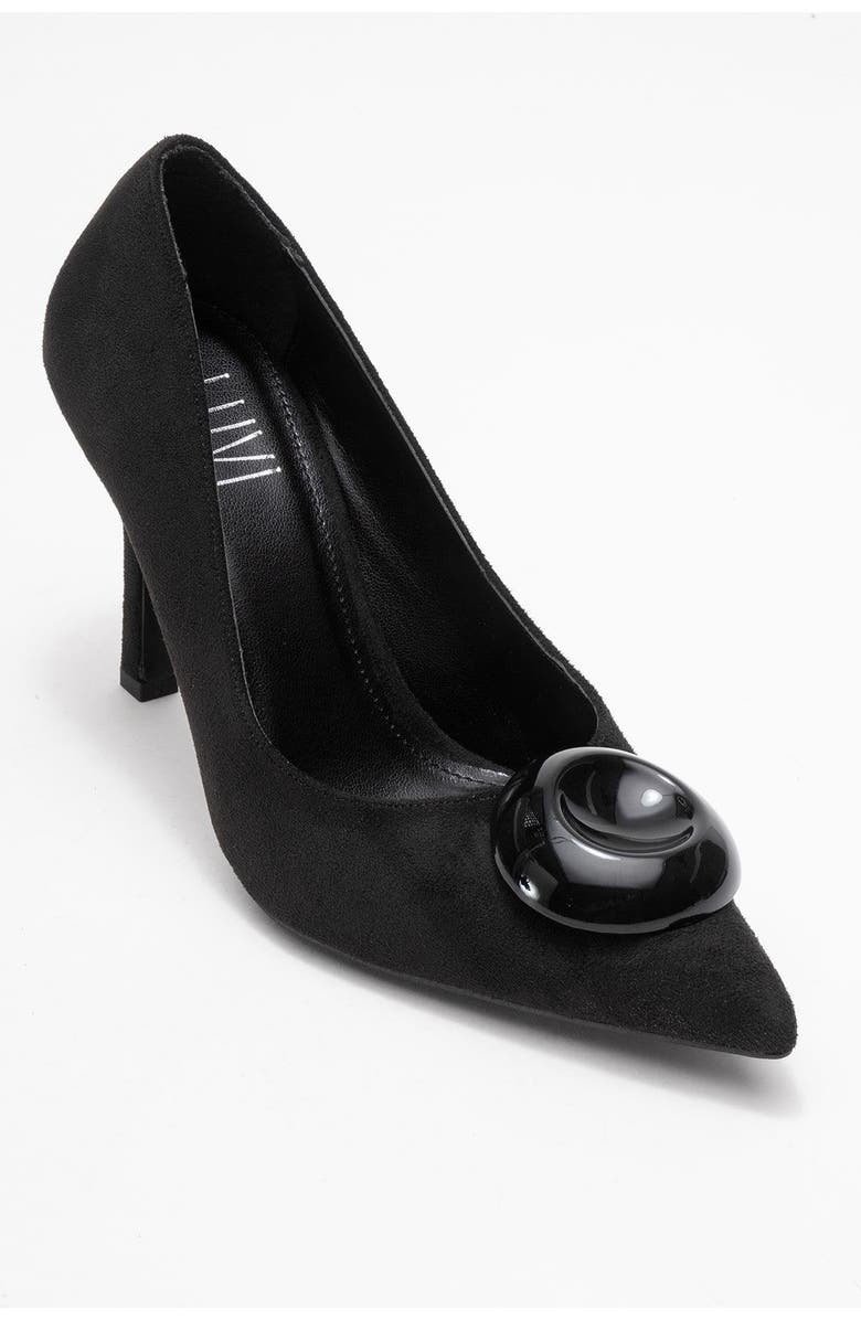 Prologue Shoes Jordana Pointed Toe Pump, Main, color, Black Suede