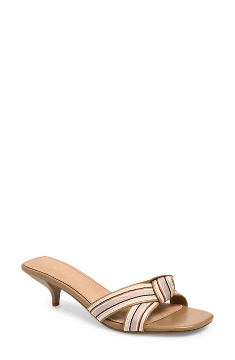 Fred Kitten Heel Slide Sandal (Women)