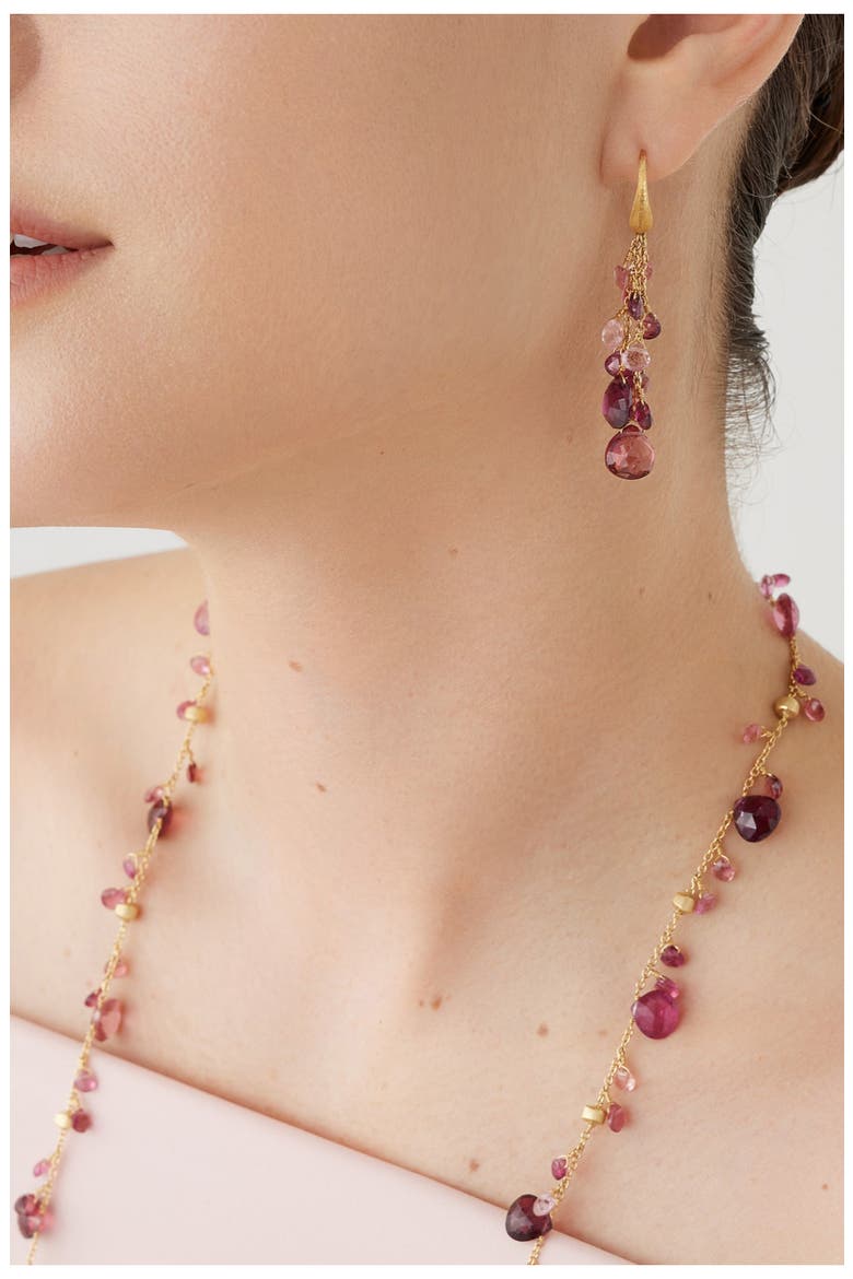 Paradise Tourmaline Drop Earrings, Alternate, color, 18K YELLOW GOLD