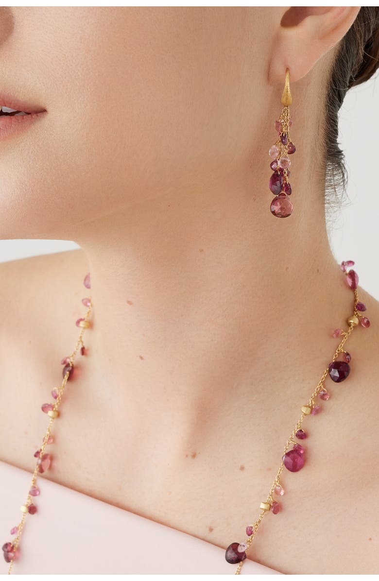 Marco Bicego Paradise Tourmaline Drop Earrings, Alternate, color,