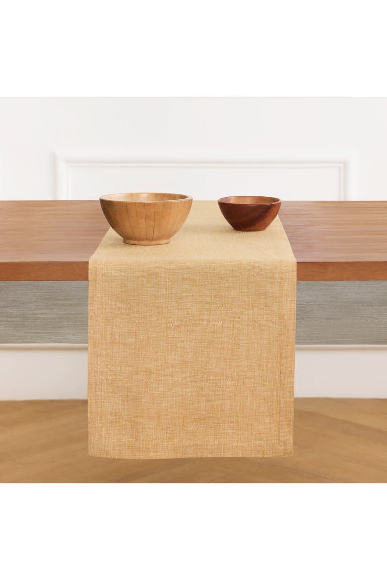 Linen Table Runner - Athena, Alternate, color, Golden Nugget