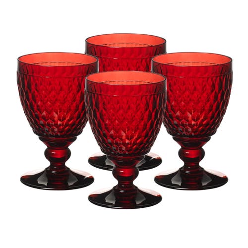 Villeroy & Boch Ston Coloured Red Wine Goblet 132mm In Red
