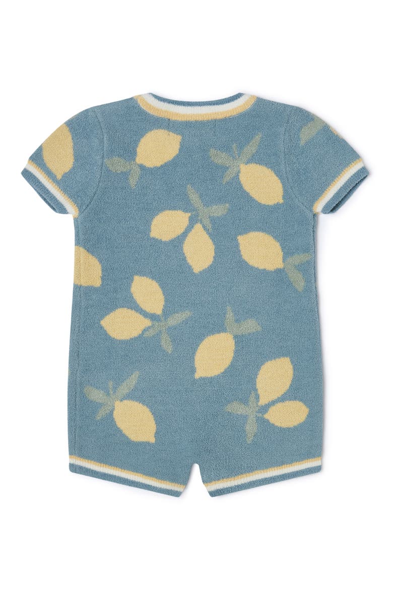 CozyChic® Ultra Lite Lemon Print Romper, Alternate, color, AZURE MULTI