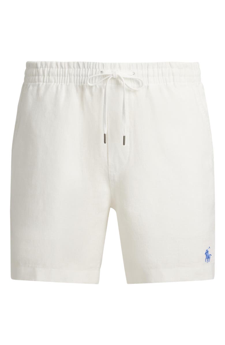 Polo Ralph Lauren Prepster Linen Shorts, Alternate, color, White