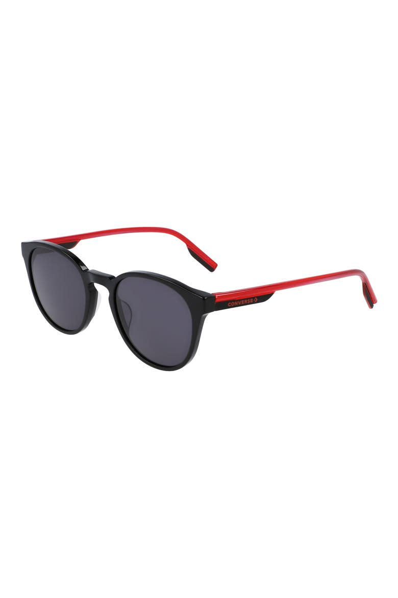 Disrupt 52mm Round Sunglasses, Alternate, color, BLACK/ GREY