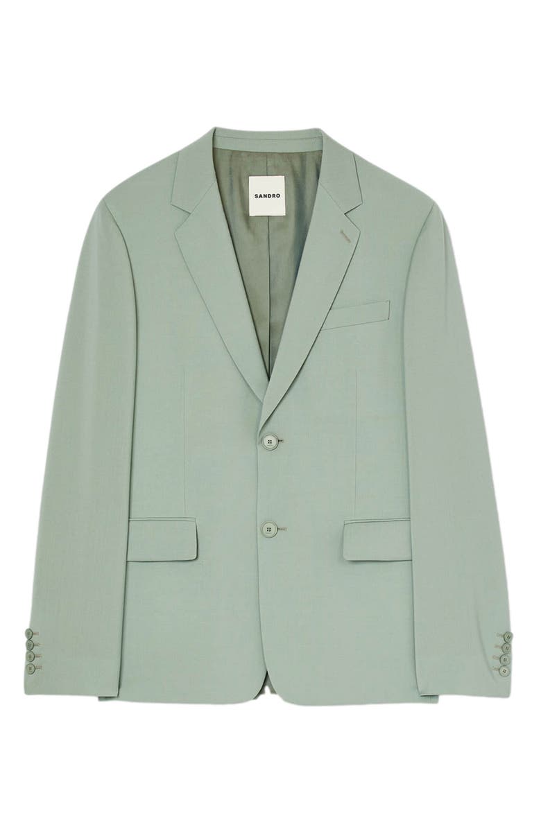 SANDRO Formal Virgin Wool Sport Coat, Alternate, color, 