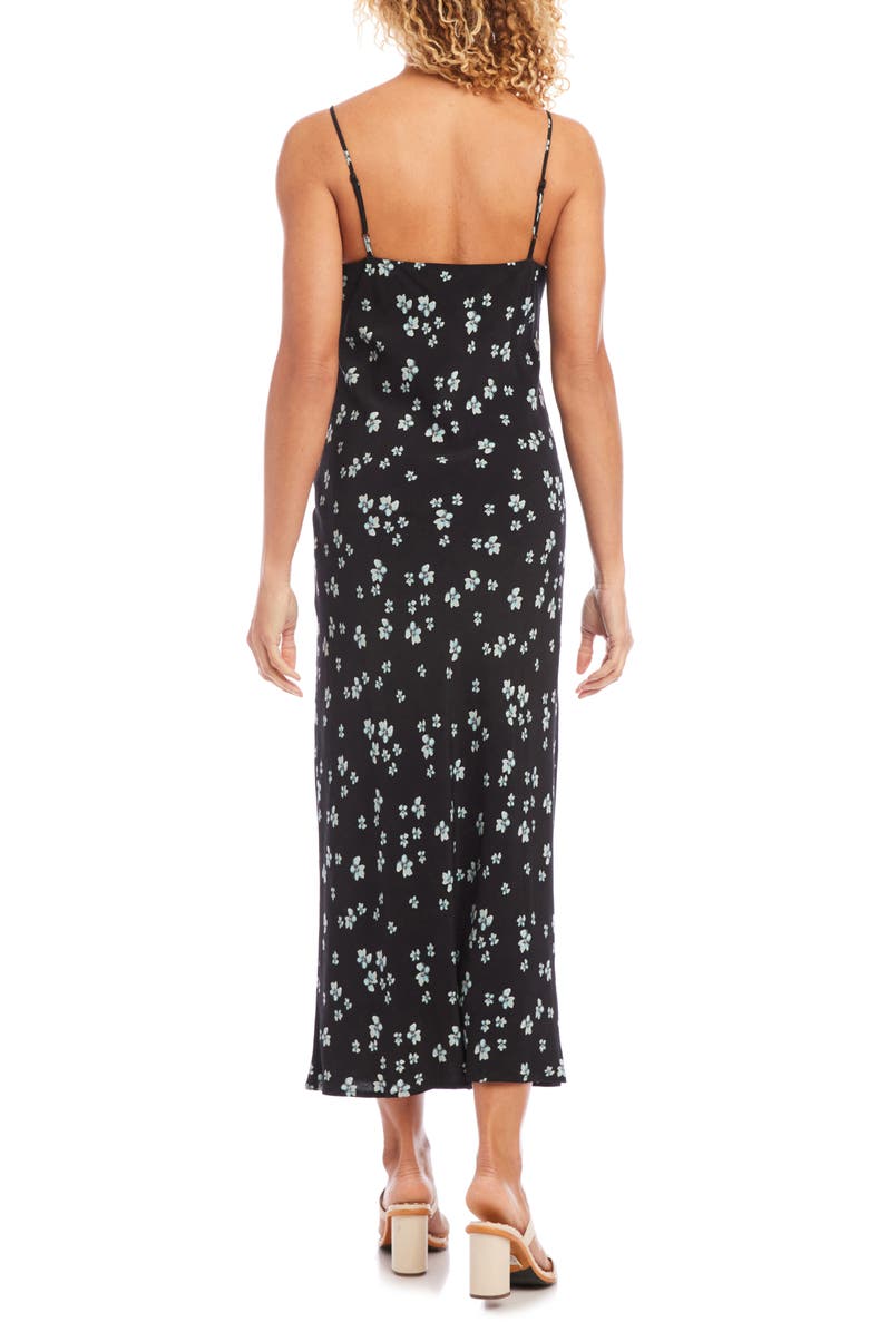 Karen Kane Floral Bias Cut Maxi Slipdress, Alternate, color, Floral Print