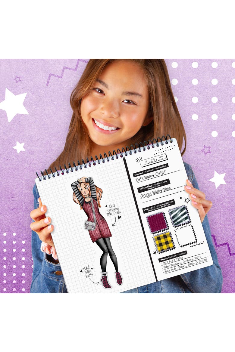 Runway Fashion Designer Sketch Set Pad, 6+, Alternate, color, Multicolored