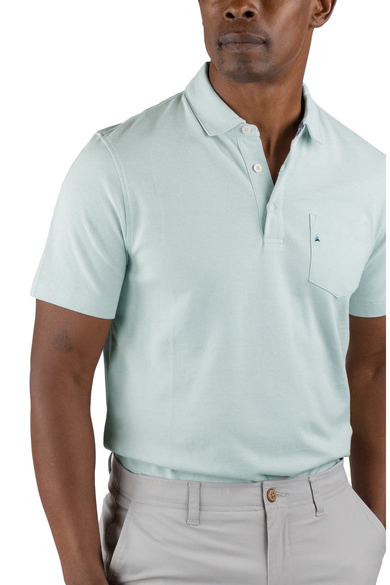 Performance Birdseye Piqué Polo Shirt, Alternate, color, CLEARWATER BIRDSEYE PIQUE