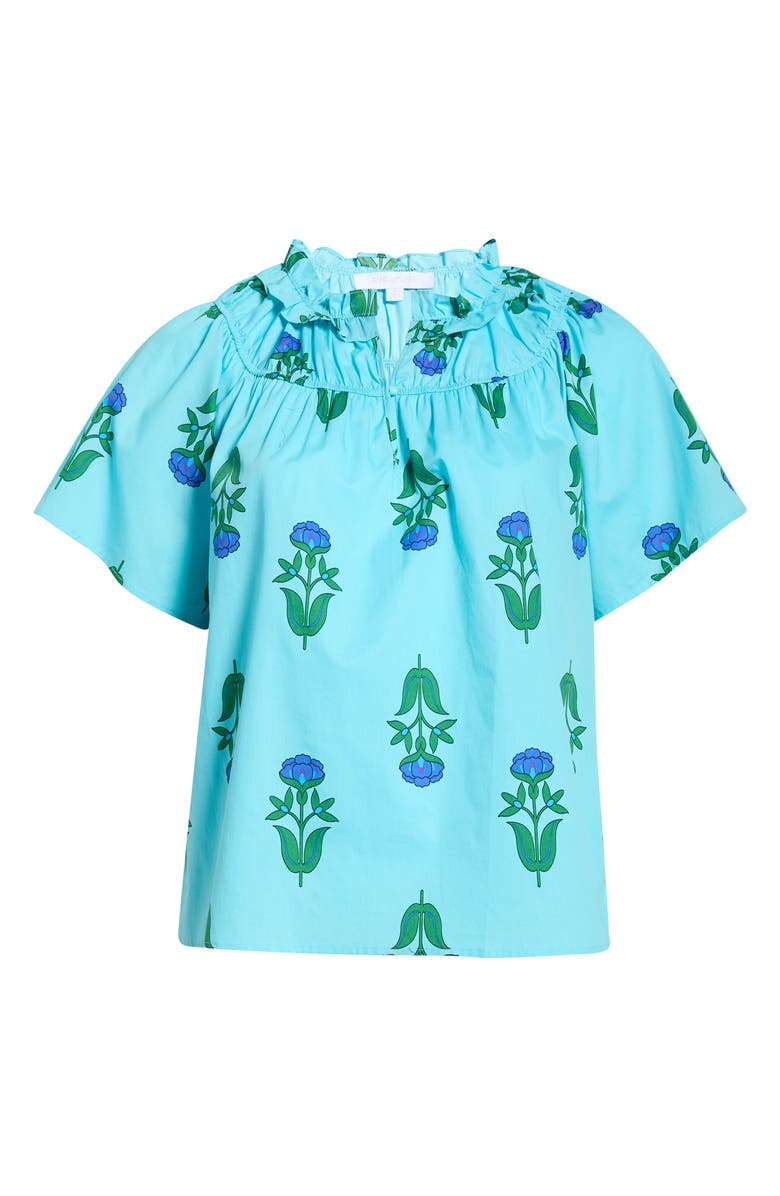 SUGARLIPS Romery Abstract Terie Top, Alternate, color, Blues-Grns-Mul