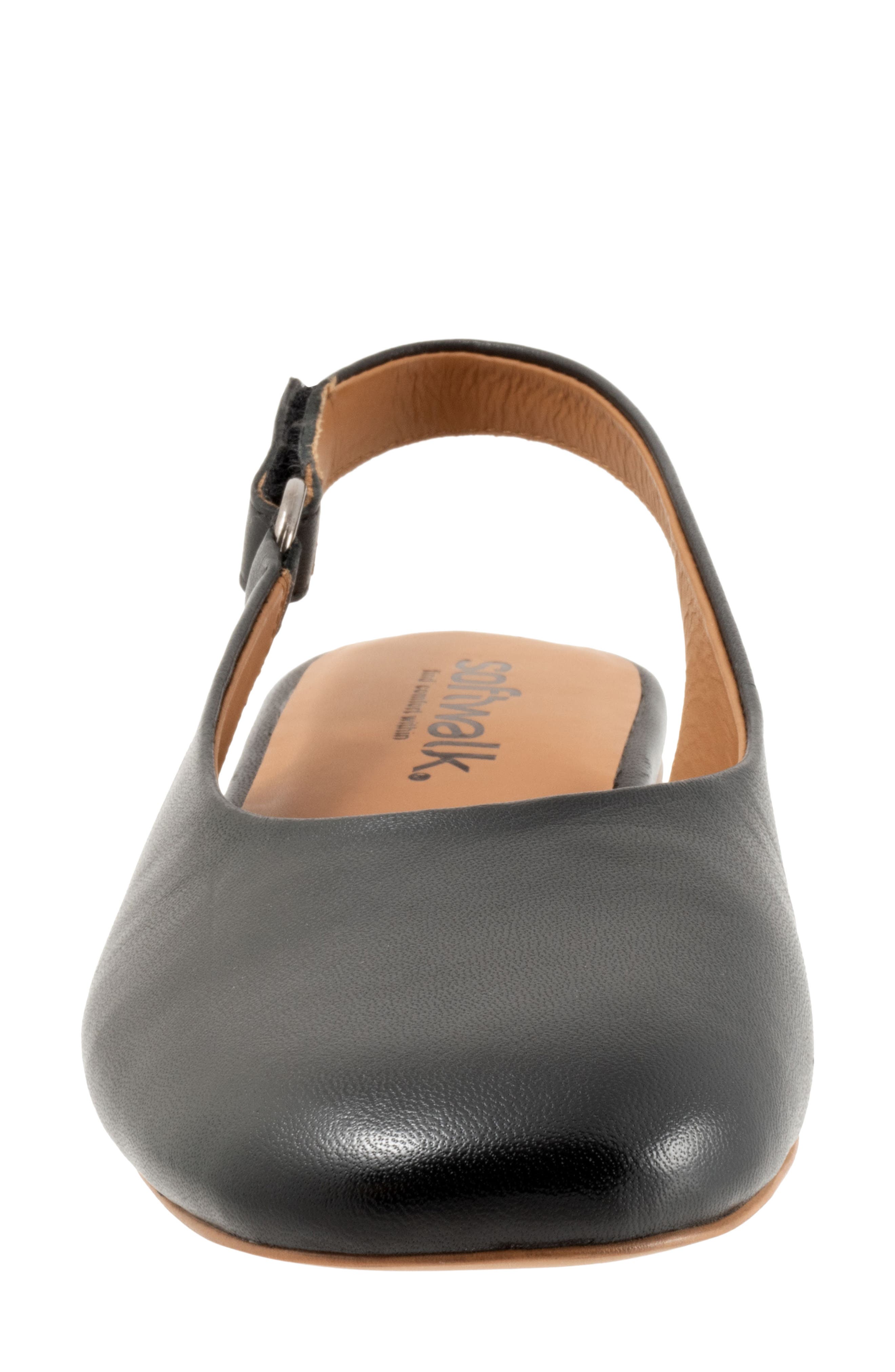 SoftWalk<sup>®</sup> Katy Slingback Flat, Alternate, color, Black