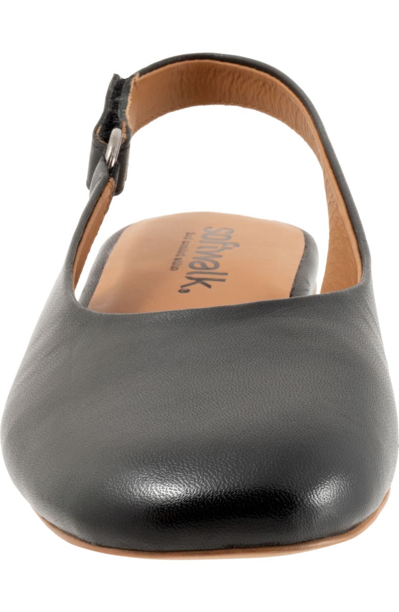 SoftWalk<sup>®</sup> Katy Slingback Flat, Alternate, color, Black