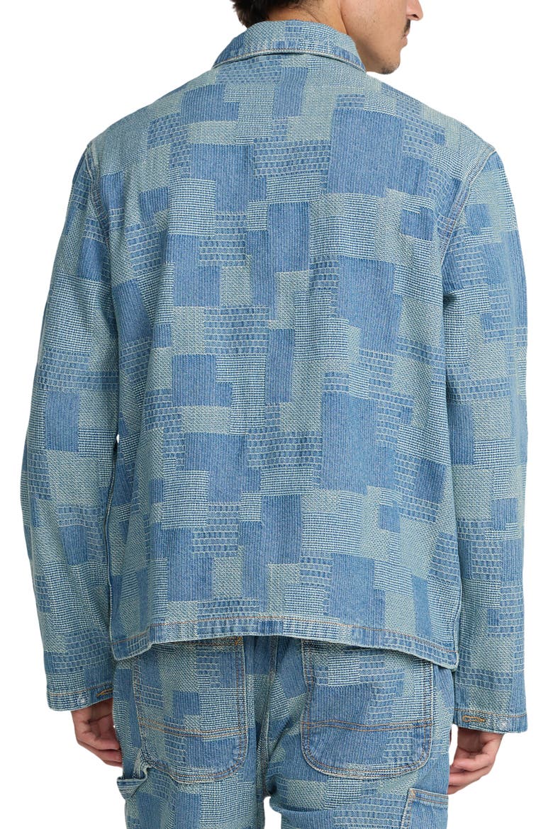 Boro Dayshift Patchwork Chore Coat, Alternate, color, BLEACHED INDIGO