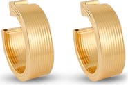 IVI Los Angeles Medium Signora Hollow Hoop Earrings