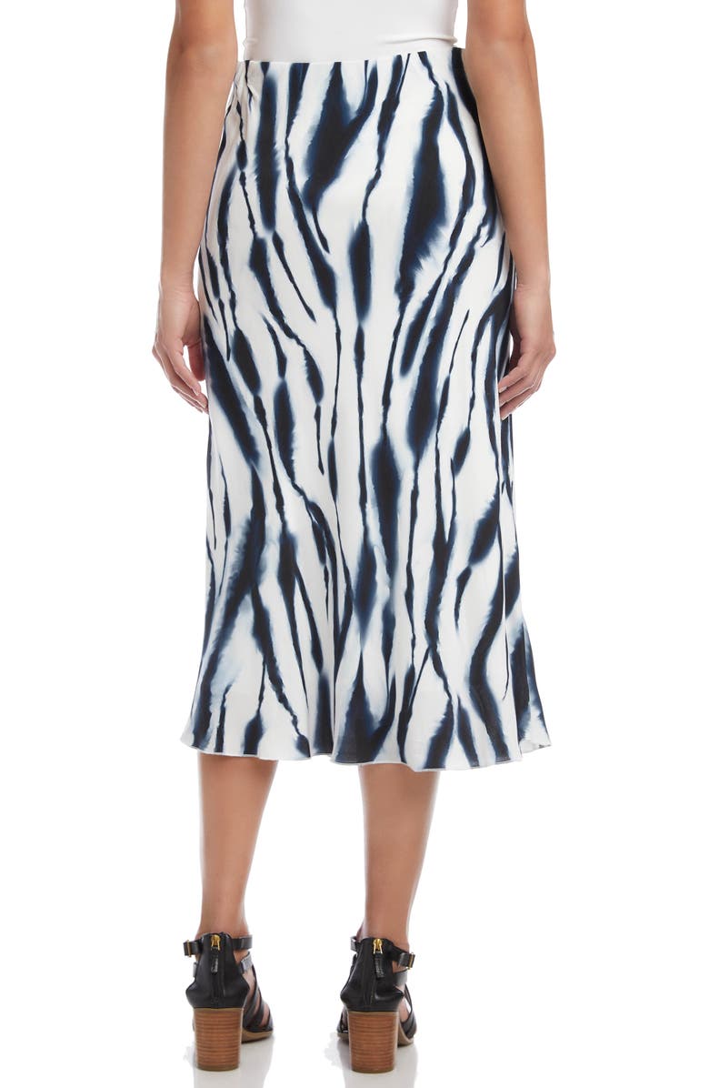 Karen Kane Bias Cut Animal Print Midi Skirt, Alternate, color,