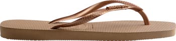Slim Square Logo Flip Flop