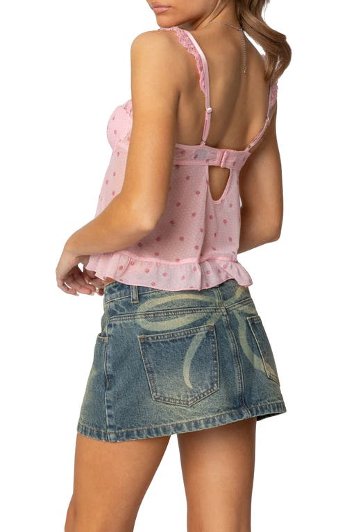 EDIKTED EDIKTED PIPA FLORAL MESH BRA TOP 