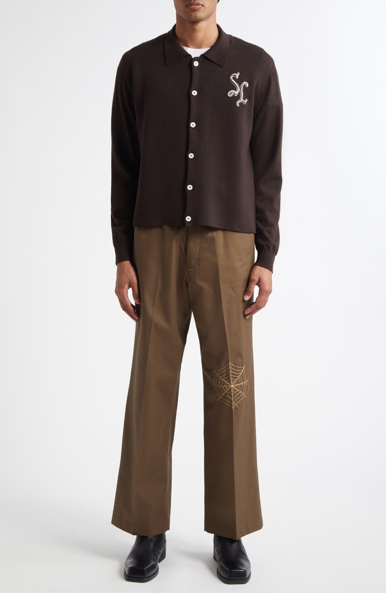 Second Layer Lalo Virgin Wool Cardigan, Alternate, color, Brown 0036