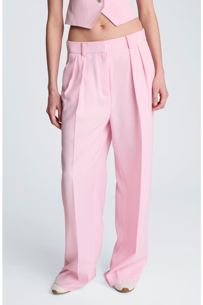 Double Pleat Wide Leg Pants, Main, color, CHINTZ PINK
