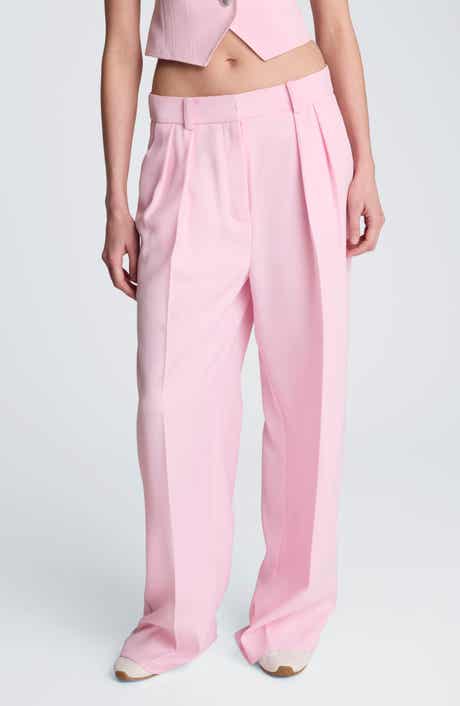 Kenneth Cole Double Pleat Wide Leg Pants